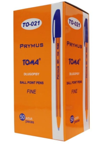 Długopis Toma Prymus 021 Niebieski 50 Sztuk