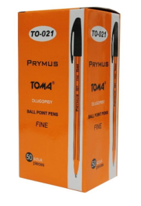 Długopis Toma Prymus 021 Czarny   50 sztuk