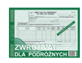 Druk Zwrot Vat dla Podróżnych  180-1U A4