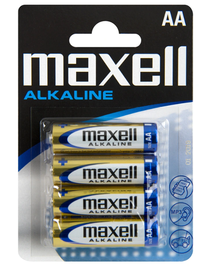 Bateria Alkaliczna LR06 (AA) Maxell Shrink 4 sztuk