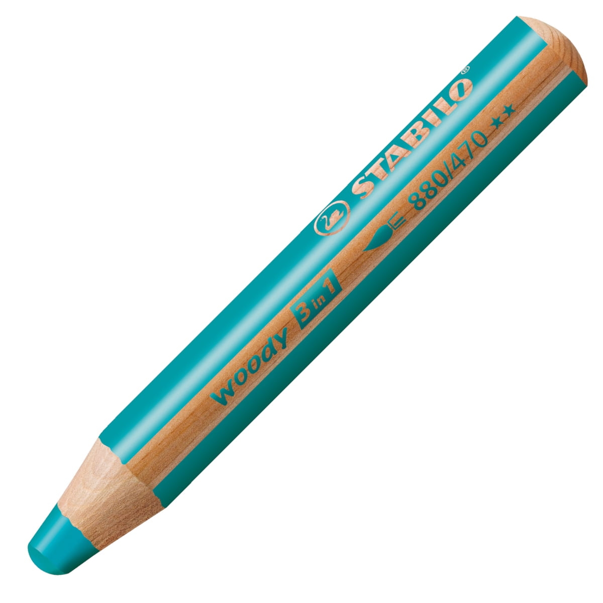 Kredka Stabilo Woody 3w1 Turkusowa 880/470