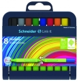 Flamaster Schneider Link-It 1,0mm Stojak - Podstawka 8 sztuk Mix Kolorów