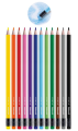 Kredki Ołówkowe Wymazywalne Pelikan 12 sztuk