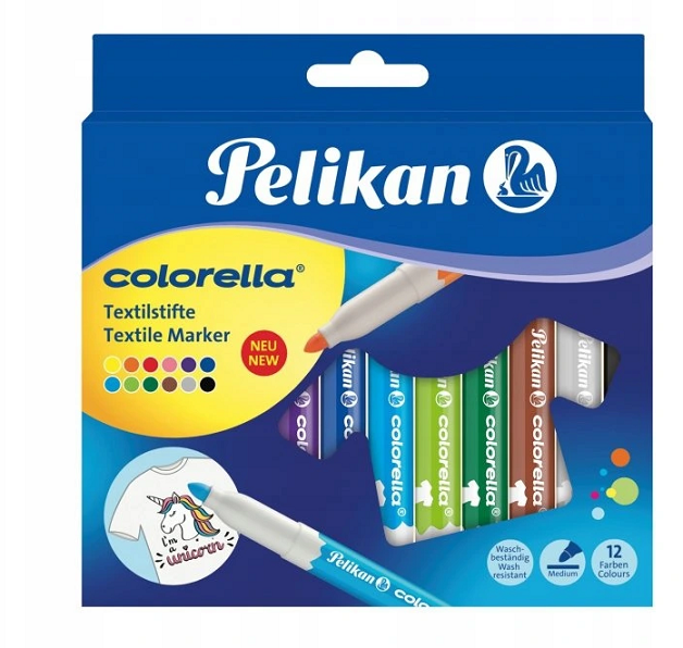 Flamaster Colorella Do Tkanin 12 sztuk Etui