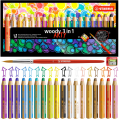 Kredki Stabilo Woody 3in1 Arty 18 sztuk + Temperówka
