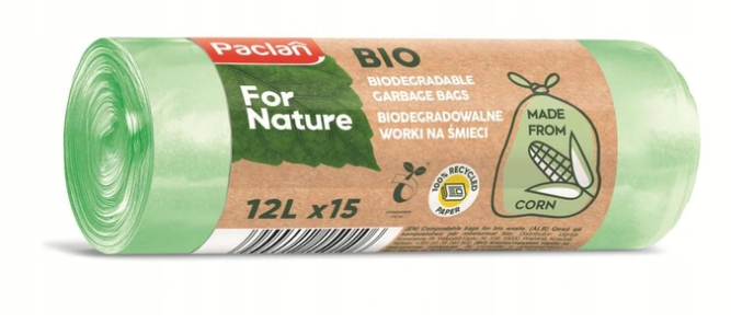 Worek Na Śmieci Bio 12L 15 sztuk Paclan