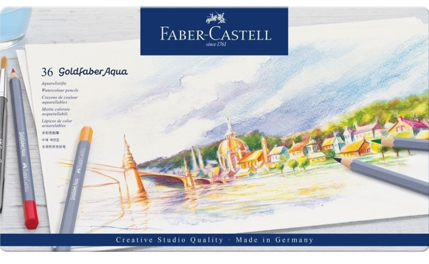 Kredki Akwarelowe Faber-Castell Goldfaber Aqua 36 Kolory 