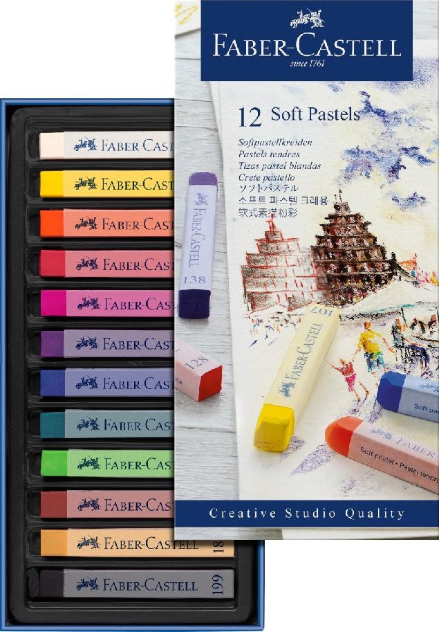 Kredki Pastele Suche Faber-Castell Creative Studio 12 Kolorów