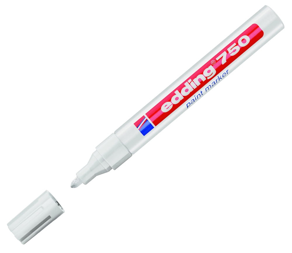 Marker Olejowy Edding 750 Okrągły 2-4mm Biały