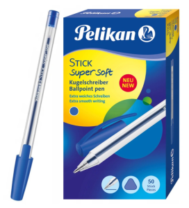 Długopis Pelikan Stick Super Soft Niebieski 50 sztuk