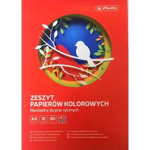 Zeszyt Papierów Kolorowych A4 Herlitz 9583709 10 Kolorów