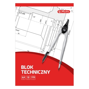 Blok Techniczny A4 10 Kartek Herlitz 170g