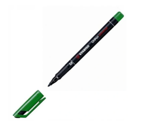 Foliopis Stabilo OHPen S Zielony 0,4  mm