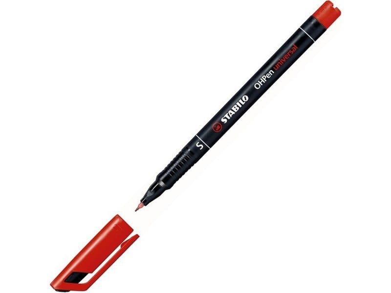 Foliopis Stabilo OHPen S Czerwony 0,4 mm