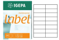 Etykiety Samoprzylepne Igepa 100 Arkuszy 105x37mm