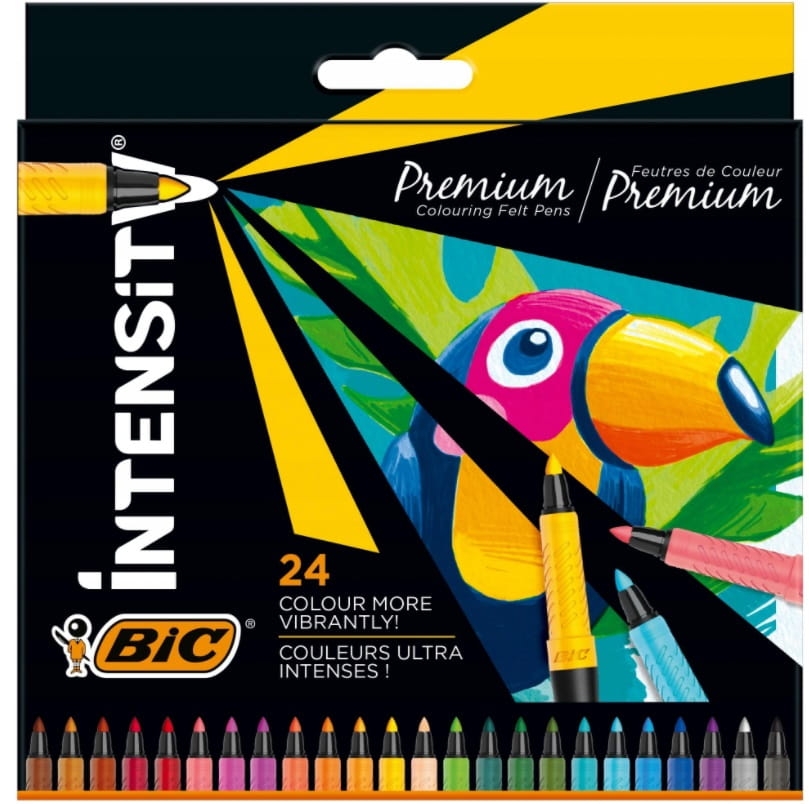 Flamastry BIC Intensity Premium 24 Kolory