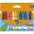 Kredki Woskowe BIC KIDS Plastidecor Triangle 12 kolorów