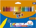 Kredki Woskowe BIC KIDS Plastidecor 24  kolory