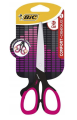 Nożyczki BIC Comfort Czarno-Różowe 16 cm