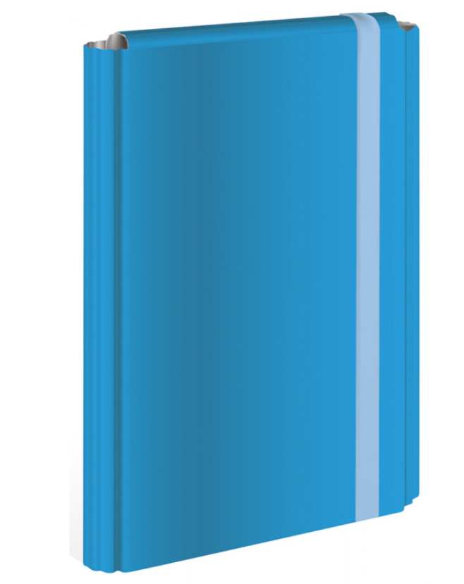 Teczka Skrzydłowa Z Gumką Interdruk A4 Niebieska