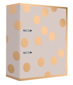 Segregator Interdruk A4 75mm Satin Gold Dots