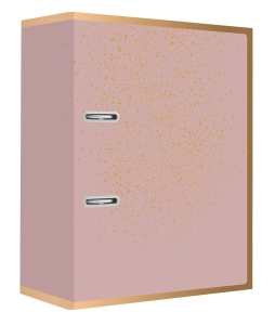 Segregator Interdruk A4 75mm Satin Gold Sparkl