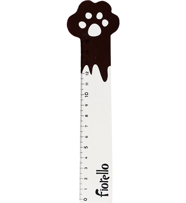 Linijka Fiorello 15 cm Łapa Kota