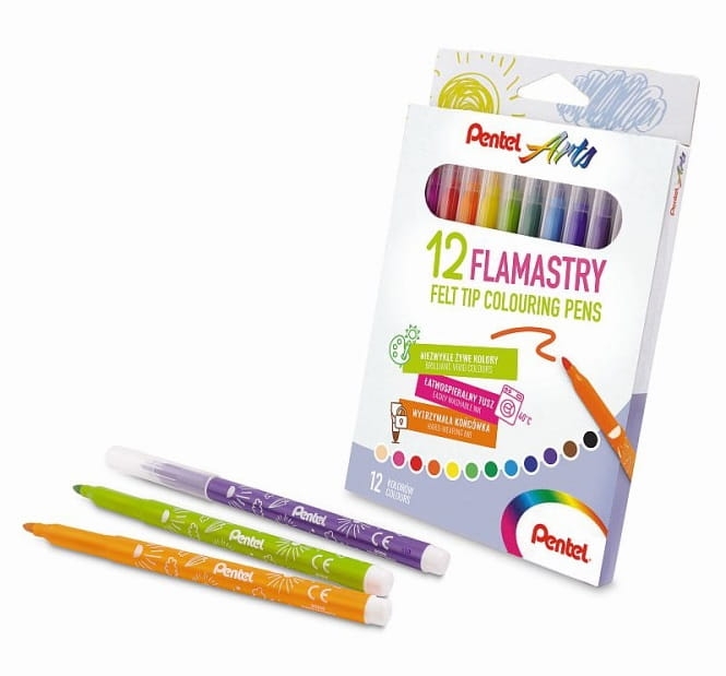 Pisaki Spieralne 12 kolorów Pentel