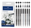 Cienkopisy Pitt Artist Pen Manga 8 sztuk Basic Etui Faber-Castell 