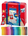 Flamastry Connector 40 sztuki  Metalowa Walizka Faber-Castell