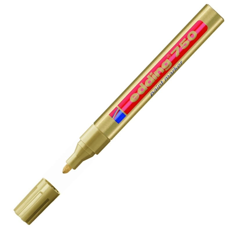 Marker Olejowy Edding 750 Okrągły Złoty 2-4mm