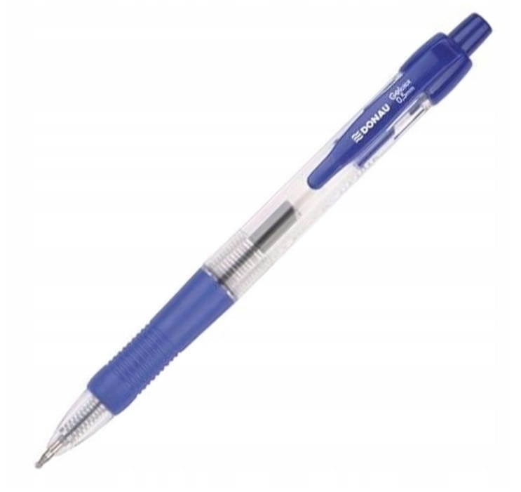 Długopis Żelowy Automatyczny Donau Niebieski GelClick 0,5 mm