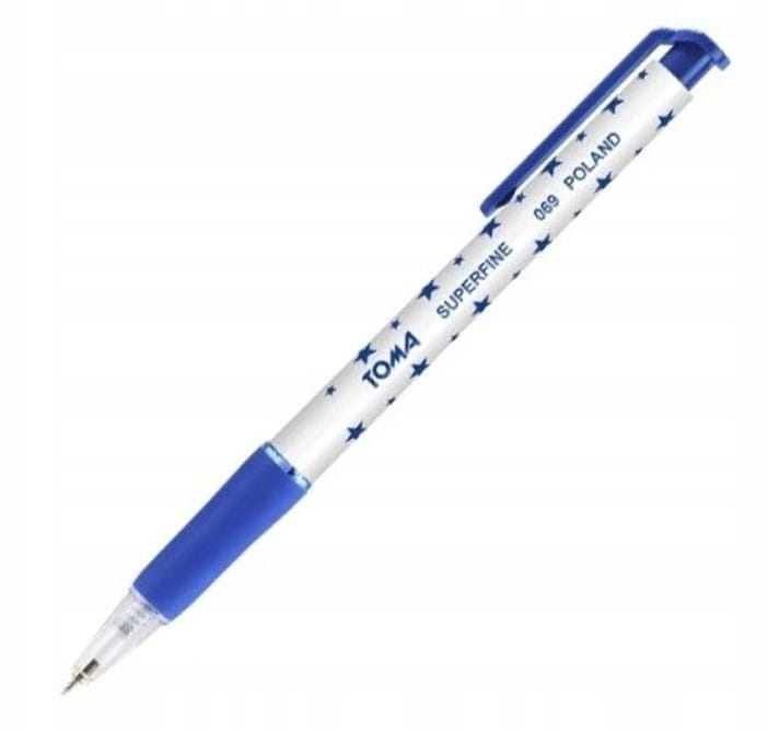 Długopis Automatyczny Toma 069 W Gwiazdki Niebieski