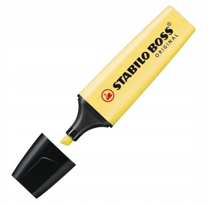 Stabilo Boss Textmarker Zakreślacz Pastelowy Żółty
