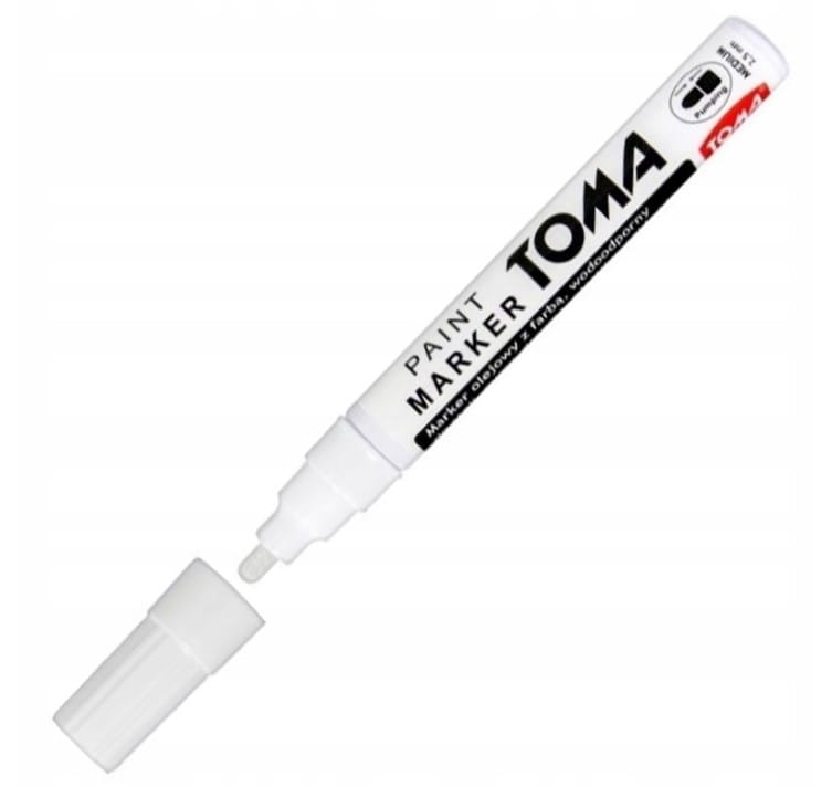 Marker Olejowy Olejny Toma To-440 Biały