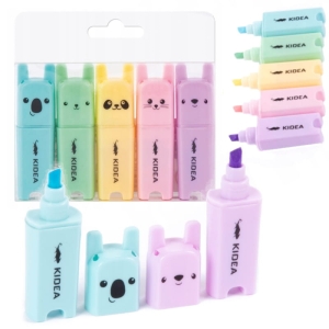 Zakreślacz Kidea Zwierzaki 5 sztuk ZZ5KA