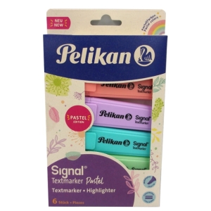 Zakreślacz Pelikan Signal Pastel Mix /6szt/ 60078802