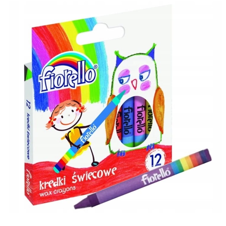 Kredki Świecowe 12 sztuk  Fiorello
