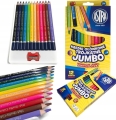 Kredki OłówkoweTrójkątne Astra 12 Kolorów Jumbo 