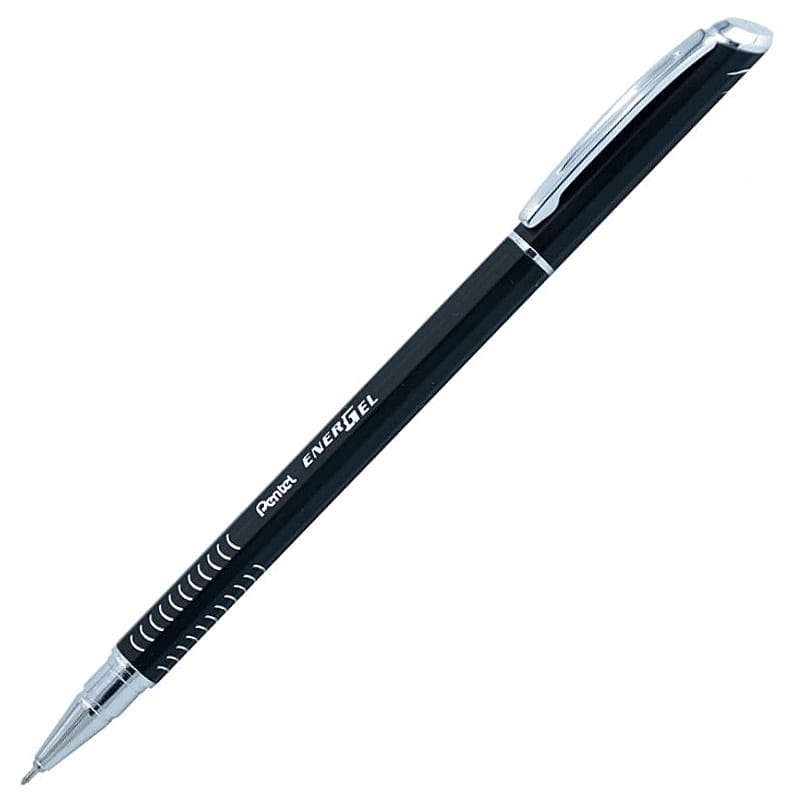 Cienkopis Kulkowy Pentel Energel Slim 0,5mm Czarna Obudowa BLN455