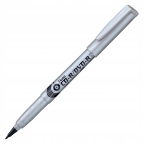 Marker Permanentny Foliopis Pentel Płyty CD/DVD Czarny NMS51