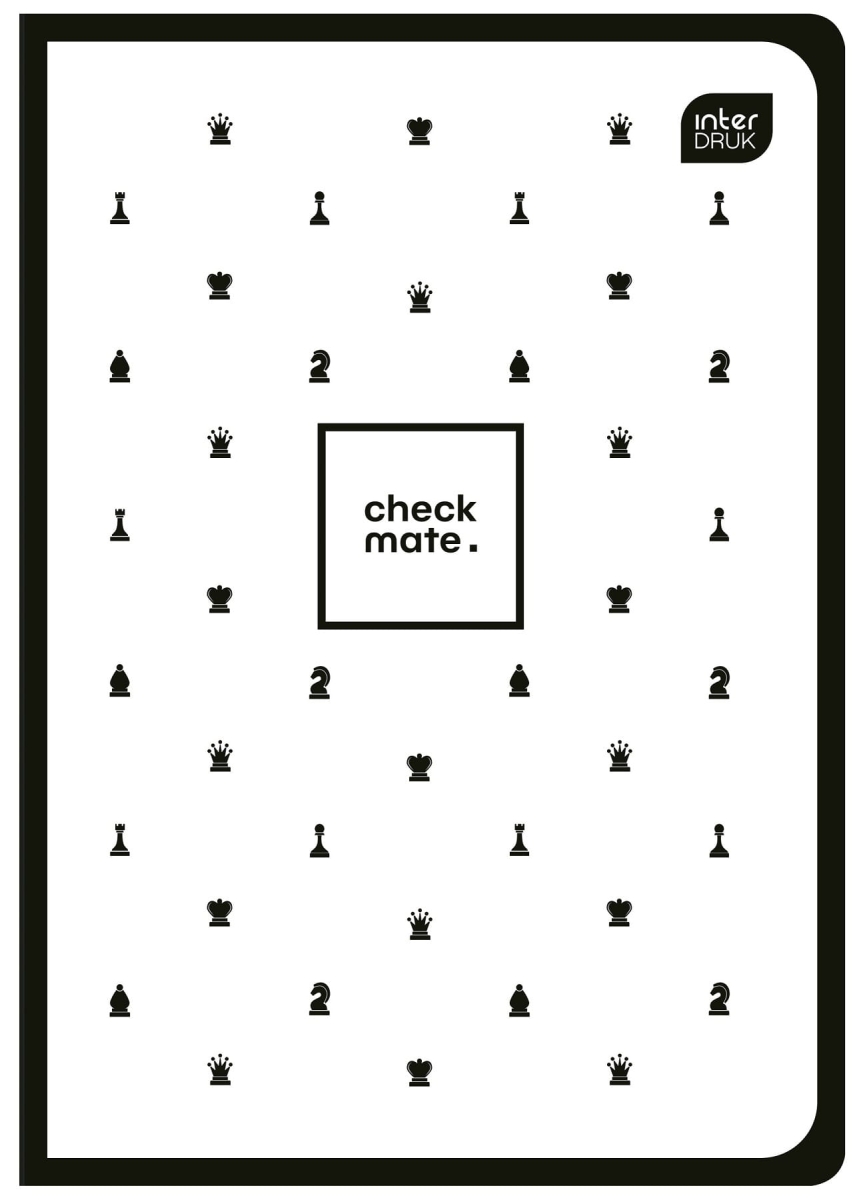 Zeszyt A5 60 Kartek Linia 70g SoftTouch Szachy Interdruk