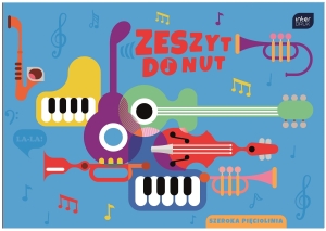 Zeszyt Do Nut Muzyki B5 16 Kartek 70g Linia Interdruk