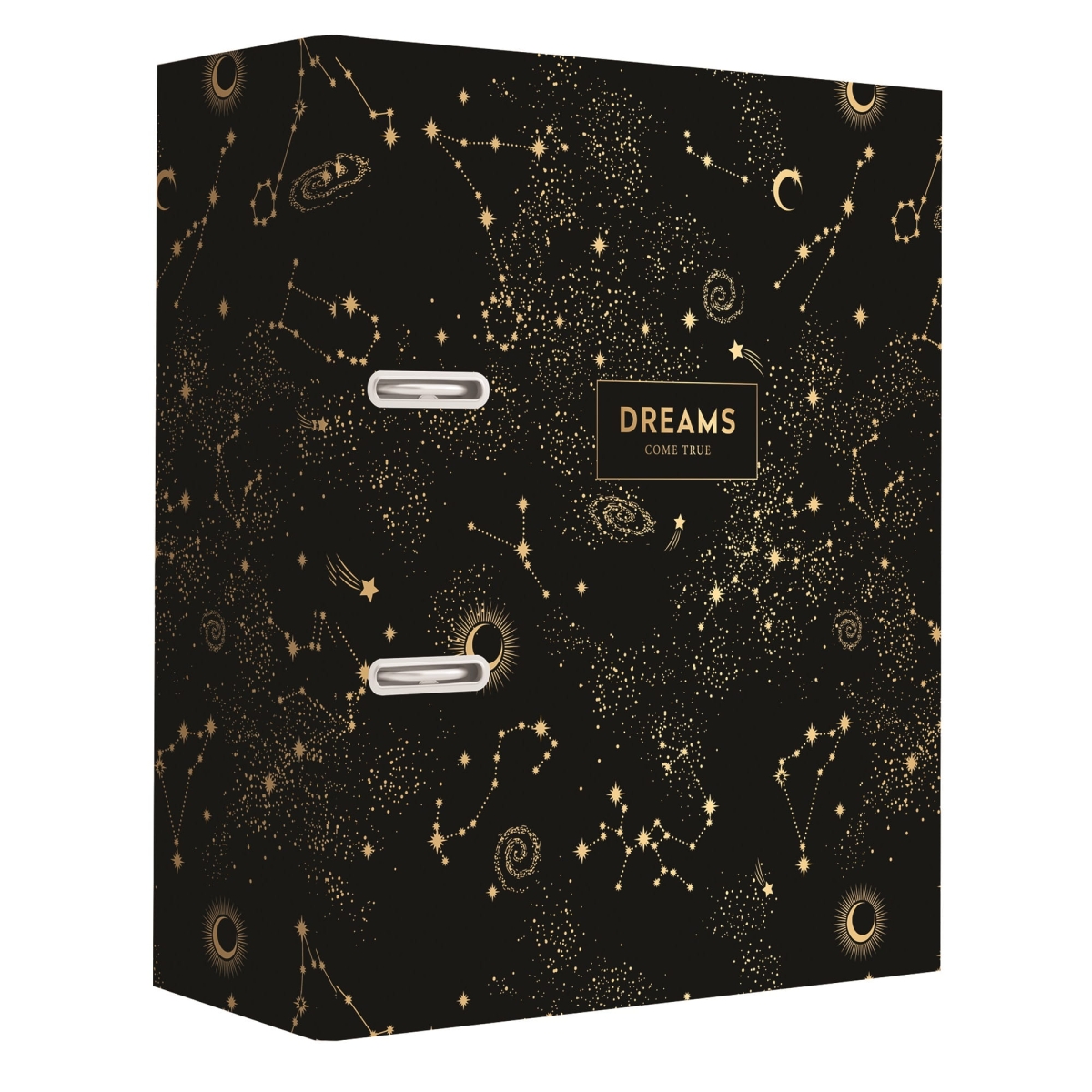 Segregator A4 75mm Metallic Dreams Czarny Interdruk