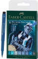 Pisaki Pędzelkowe Brushe Faber-Castell The Blues