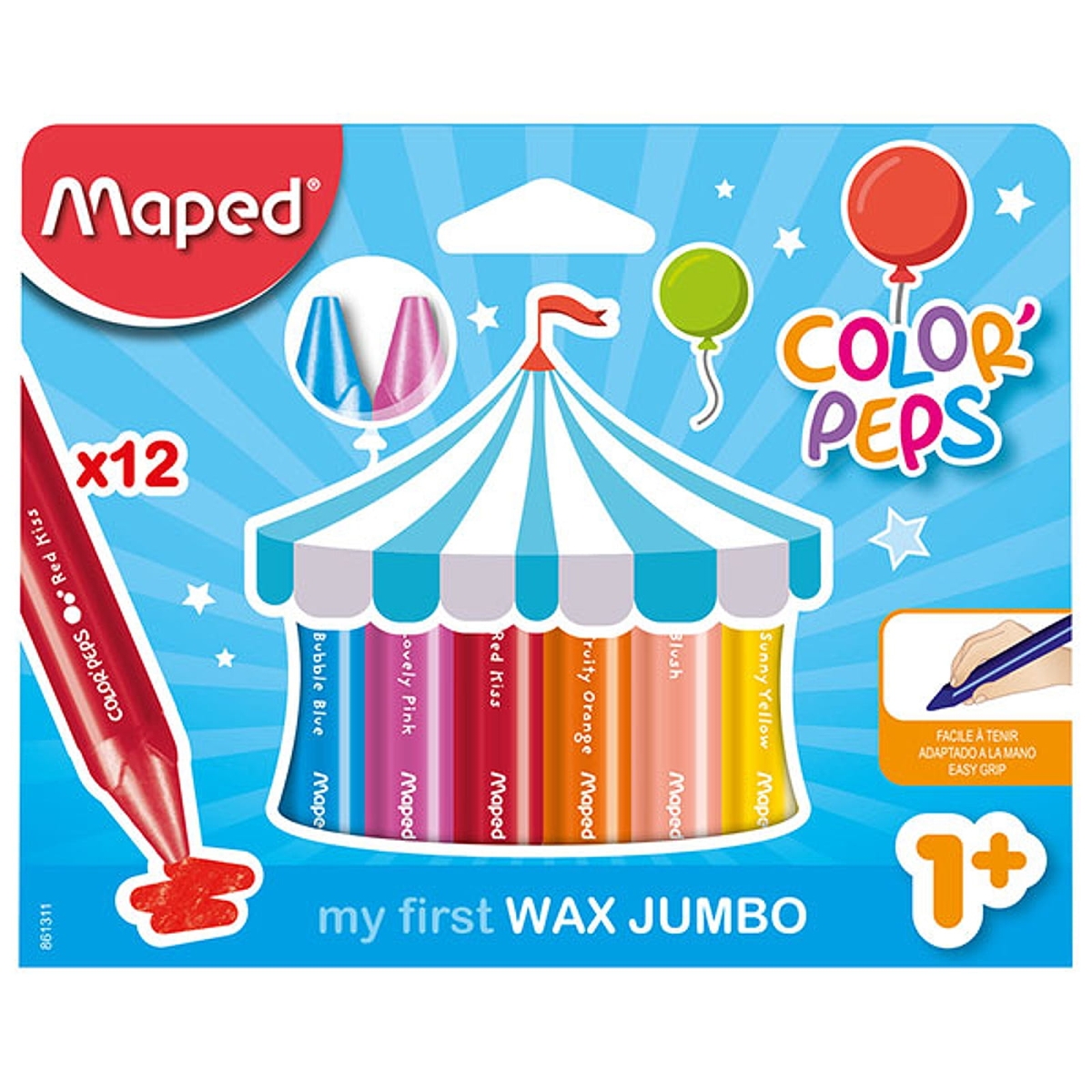 Kredki Świecowe Maped Jumbo Dla Dzieci +1 12 kolorów