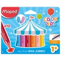 Kredki Świecowe Maped Jumbo Dla Dzieci +1 12 kolorów
