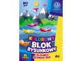 Blok Rysunkowy Kolorowy A4 15 Arkuszy 80g