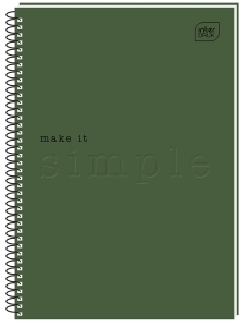 Kołozeszyt A5 50 Kartek KRATA 70g Karton Z Tłoczeniem Simple Interdruk