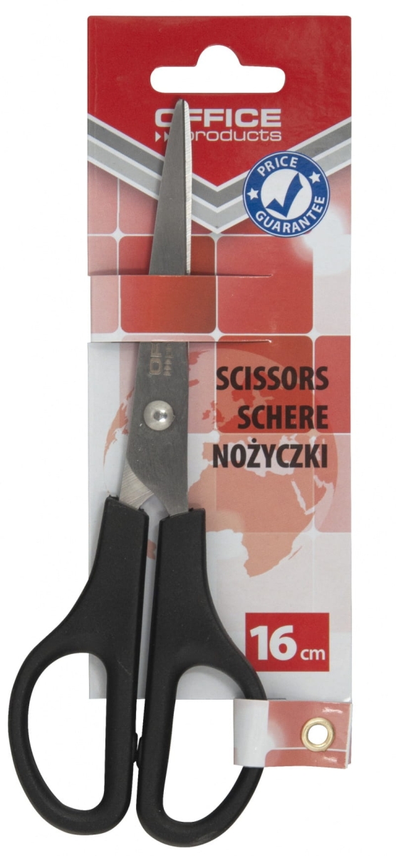 Nożyczki Biurowe 16 cm Office Products Czarne 